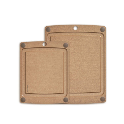 Epicurean All-In-One Cutting Board 2 Piece Bundle Set featured in Nutmeg