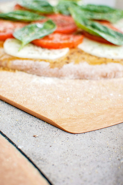 Epicurean Natural Pizza Peel Corner Detail Shot