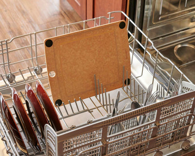 All-in-One Natural Cutting Board Size 12x9 in Dishwasher