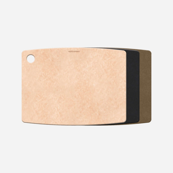 Epicurean Kitchen Series Cutting Board Trio in Natural, Slate and Nutmeg